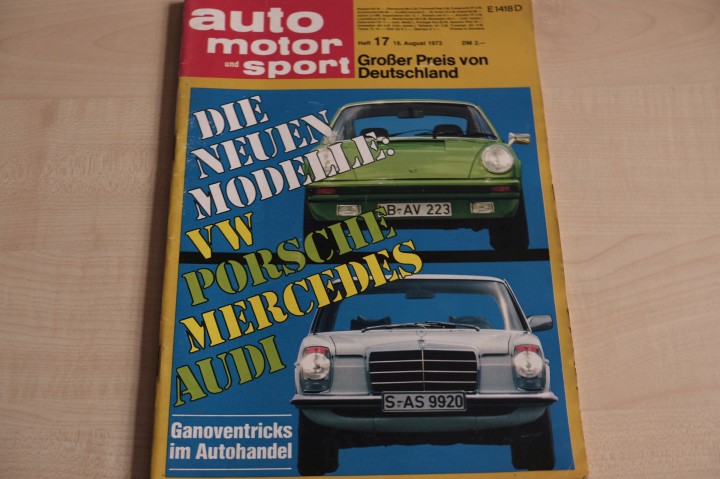 Deckblatt Auto Motor und Sport (17/1973)